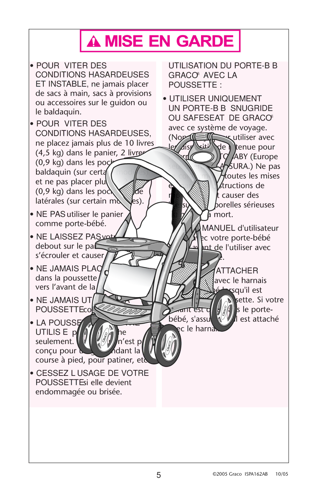 Graco ISPA162AB manual 