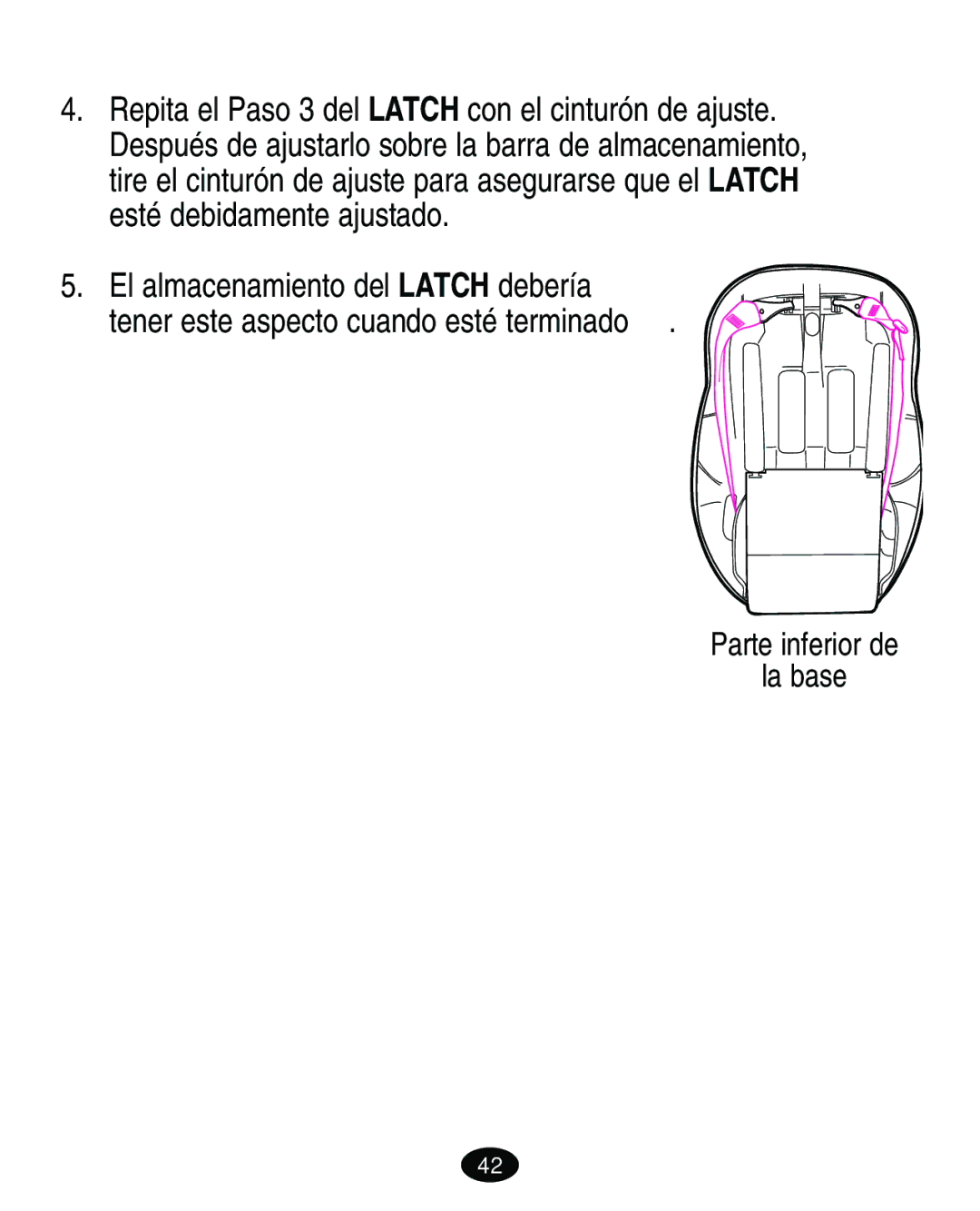 Graco ISPA173AA 08/05 manual Parte inferior de La base 