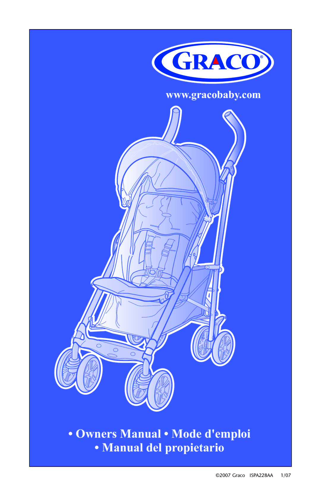 Graco ISPA228AA owner manual Manual del propietario 