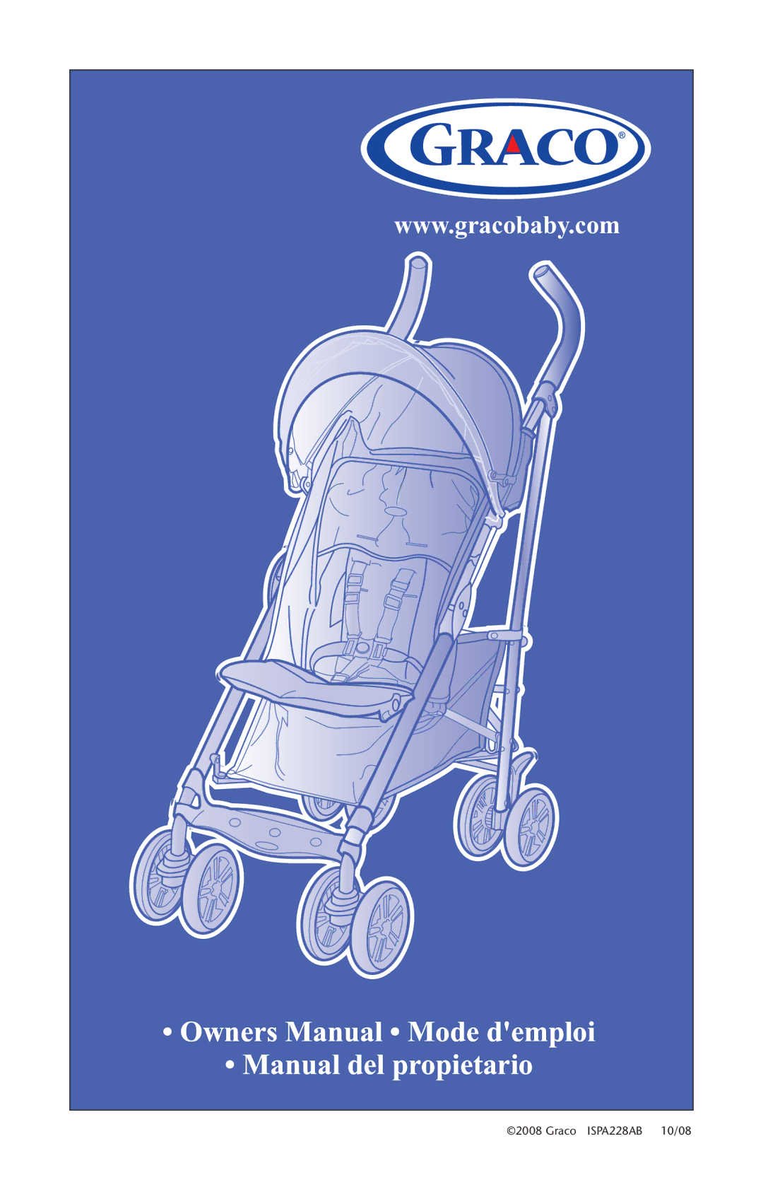 Graco ISPA228AB 10/08 owner manual Manual del propietario 