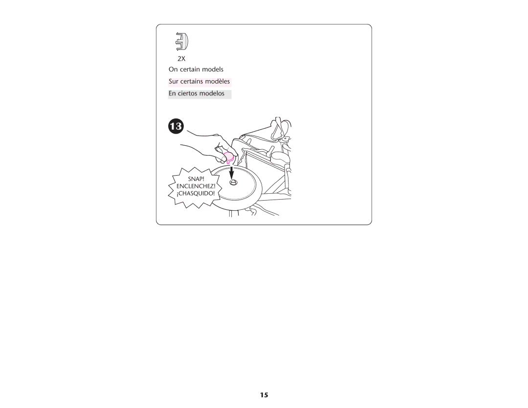 Graco ISPA237AA owner manual On certain models Sur certains modèles En ciertos modelos 