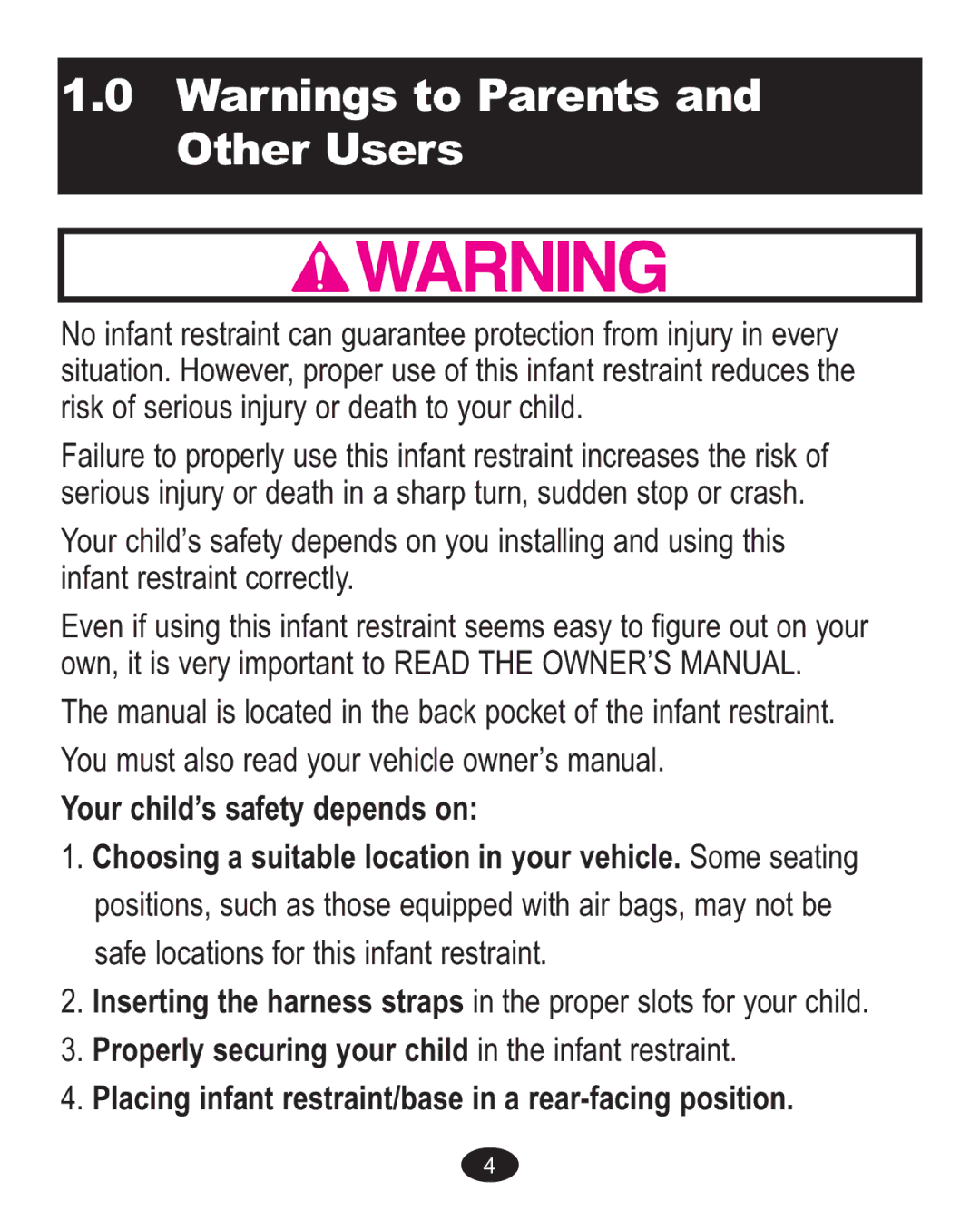 Graco ISPA237AA owner manual 