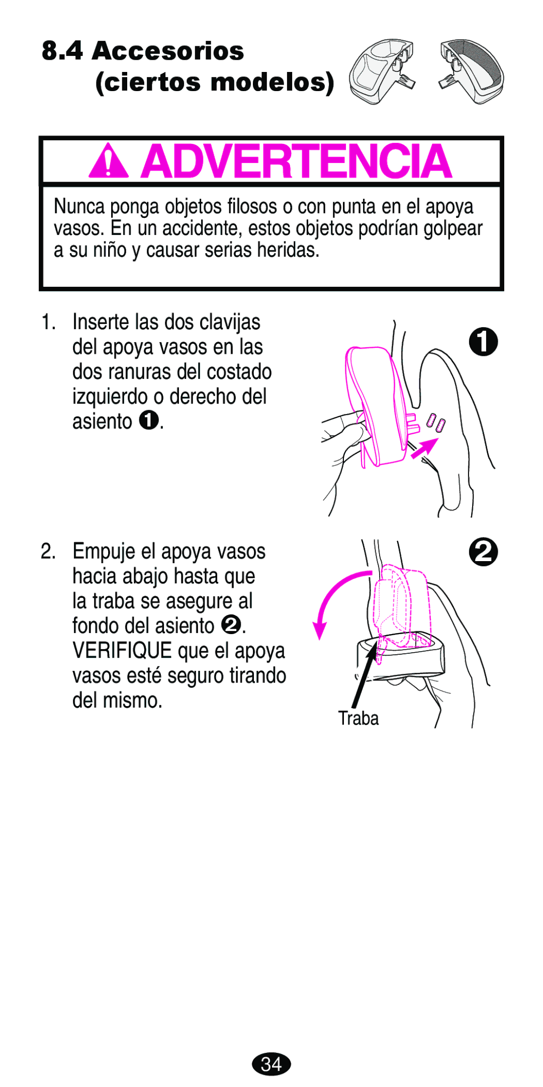 Graco ISPB007BD manual Accesorios ciertos modelos, Asiento ™ 