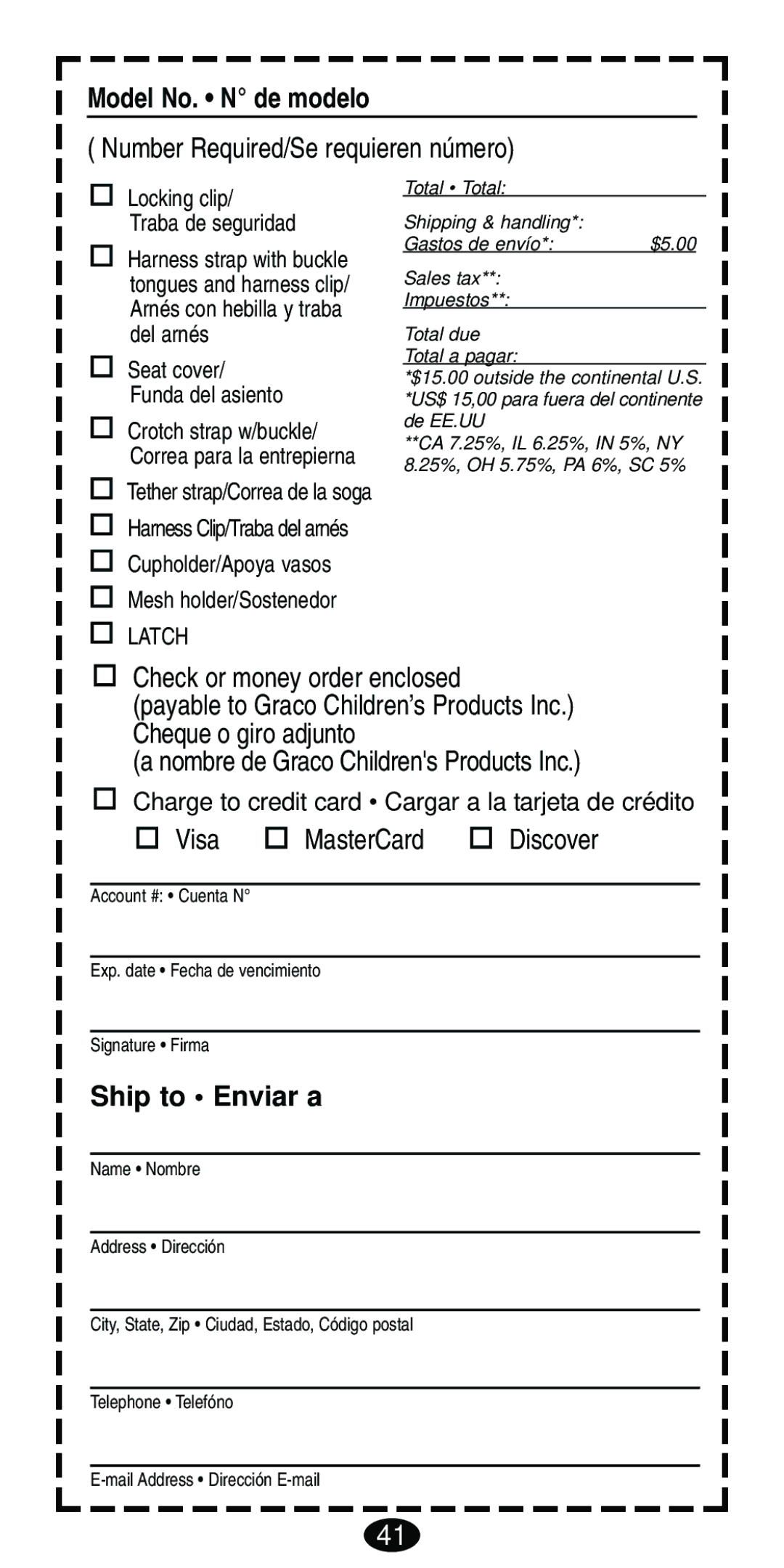 Graco ISPB007BD manual Model No. N de modelo 