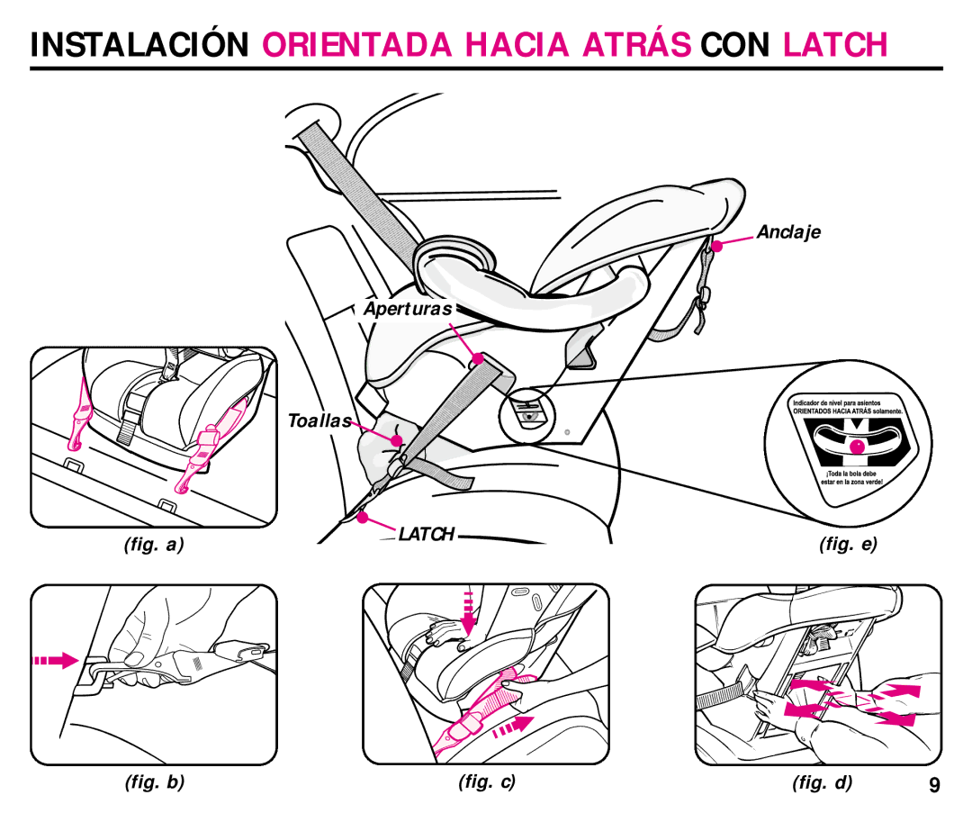 Graco ISPC008BA 08/02 manual Anclaje Aperturas Toallas, Fig. a 