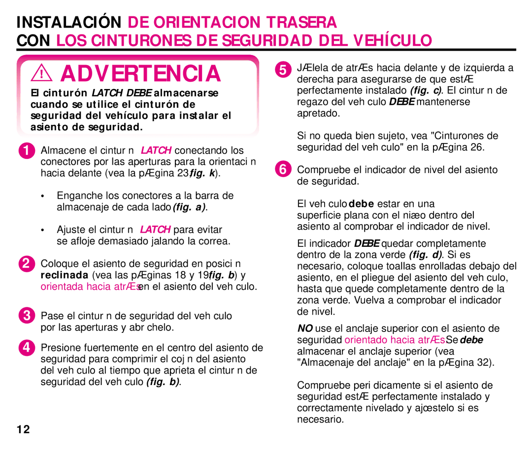 Graco ISPC008BA 08/02 manual Advertencia 