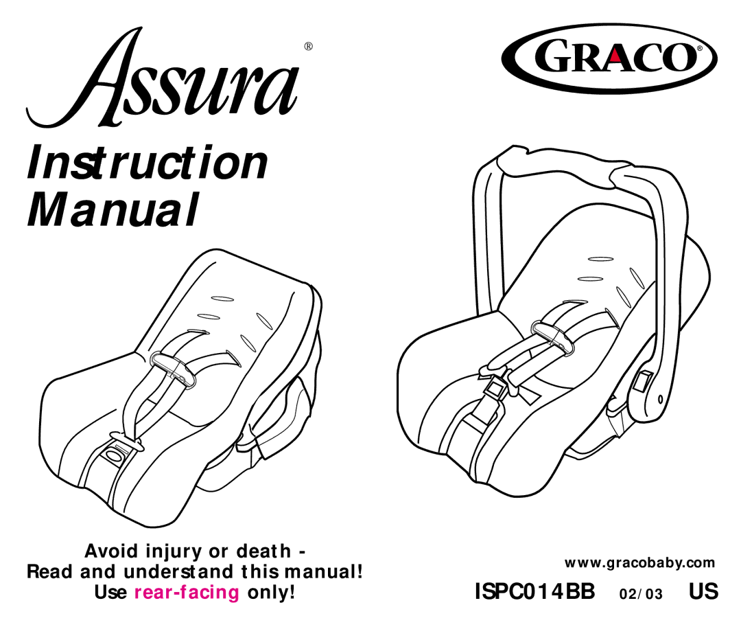 Graco ISPC014BB manual Avoid injury or death Read and understand this manual 