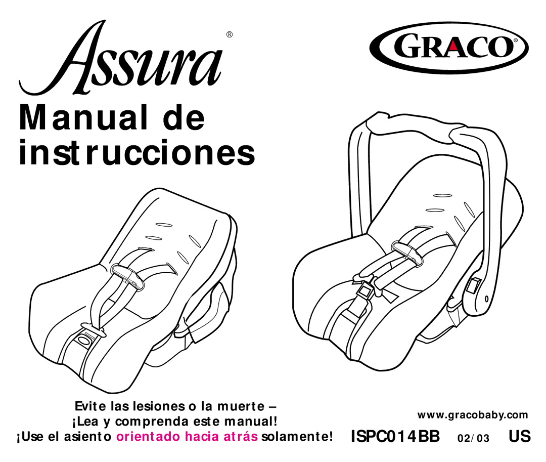 Graco ISPC014BB manual Manual de instrucciones 