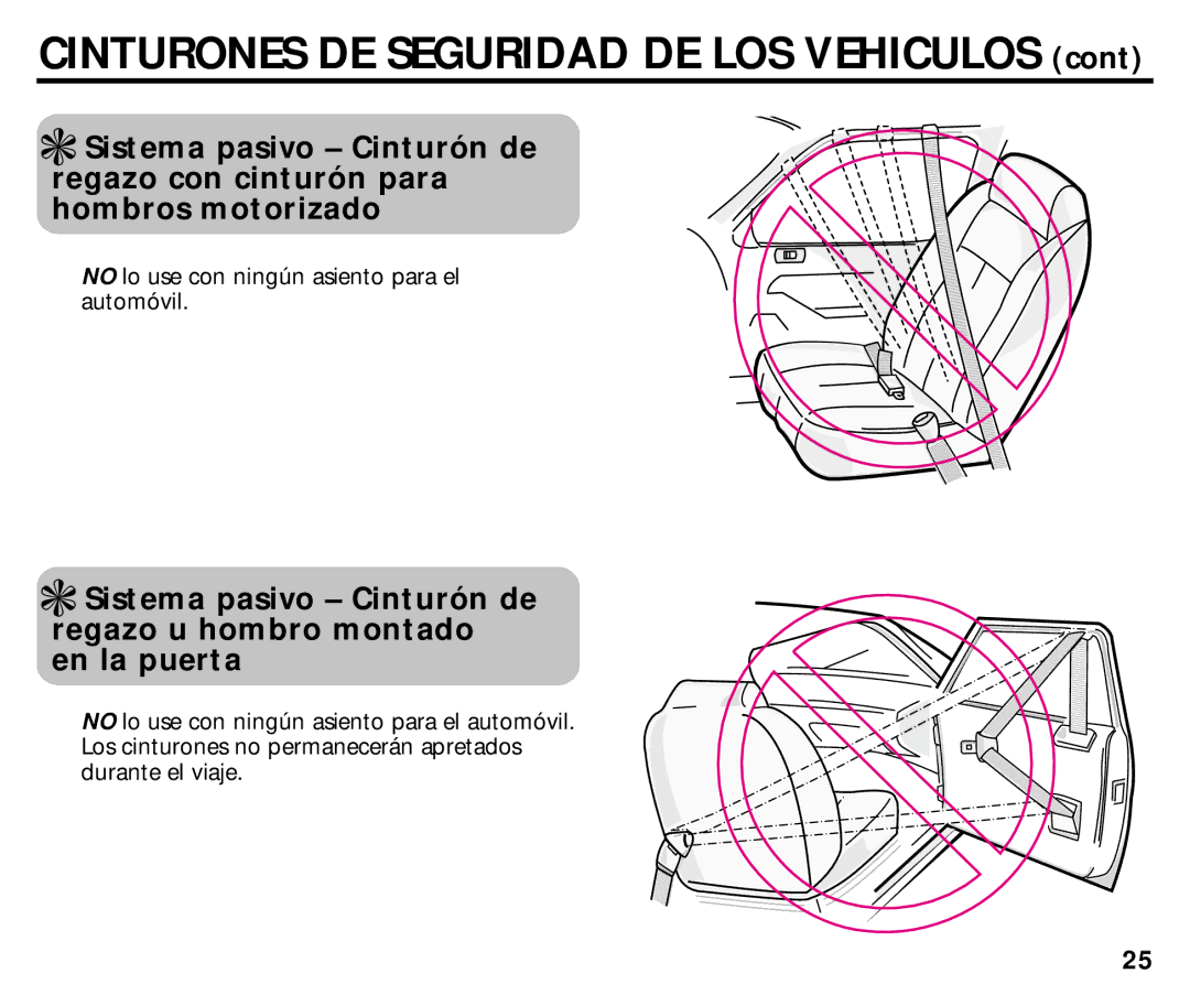 Graco ISPC014BB manual No lo use con ningún asiento para el automóvil 