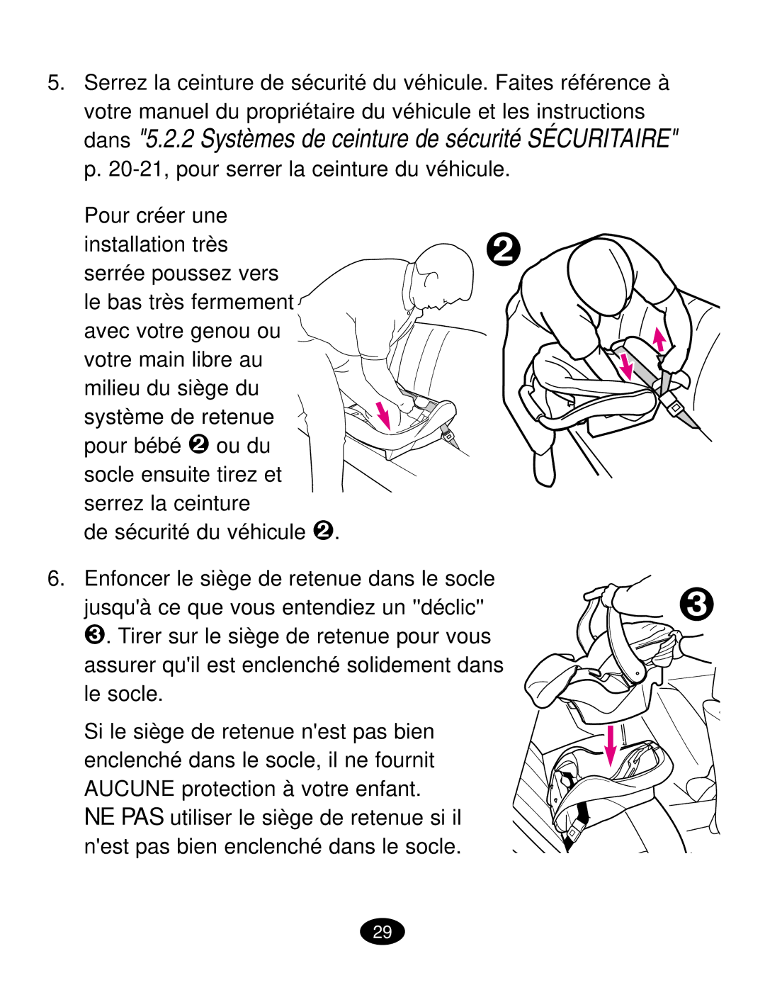 Graco ISPC019CB owner manual Jusquà ce que vous entendiez un déclic 