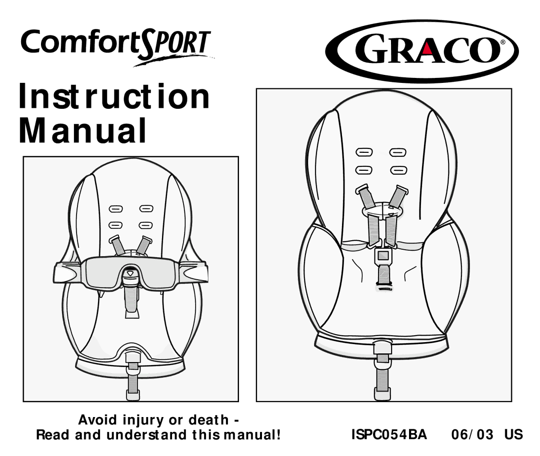 Graco ISPC054BA manual 