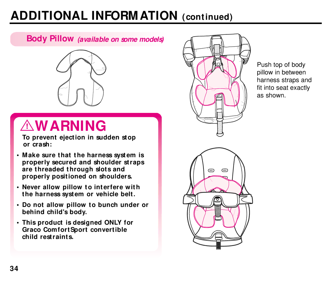 Graco ISPC054BA manual Additional Information 