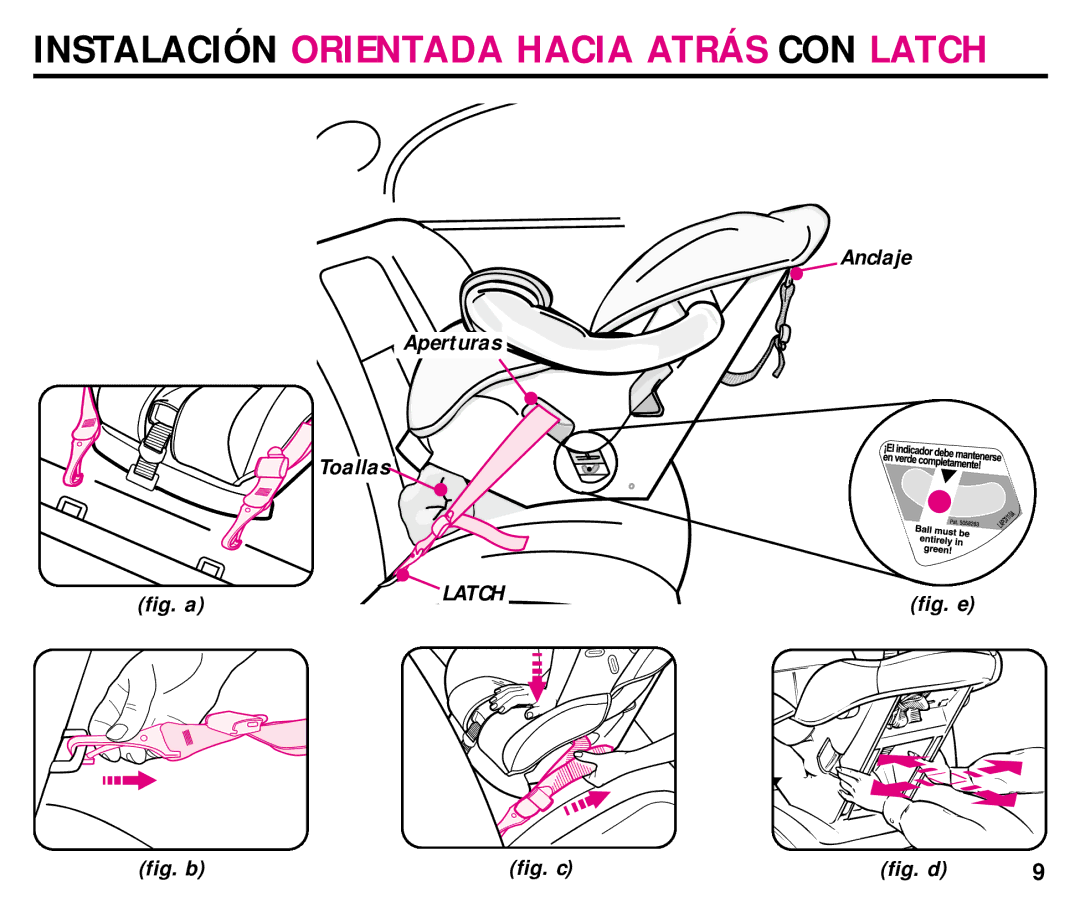 Graco ISPC054BA manual Anclaje Aperturas Toallas, Fig. a 