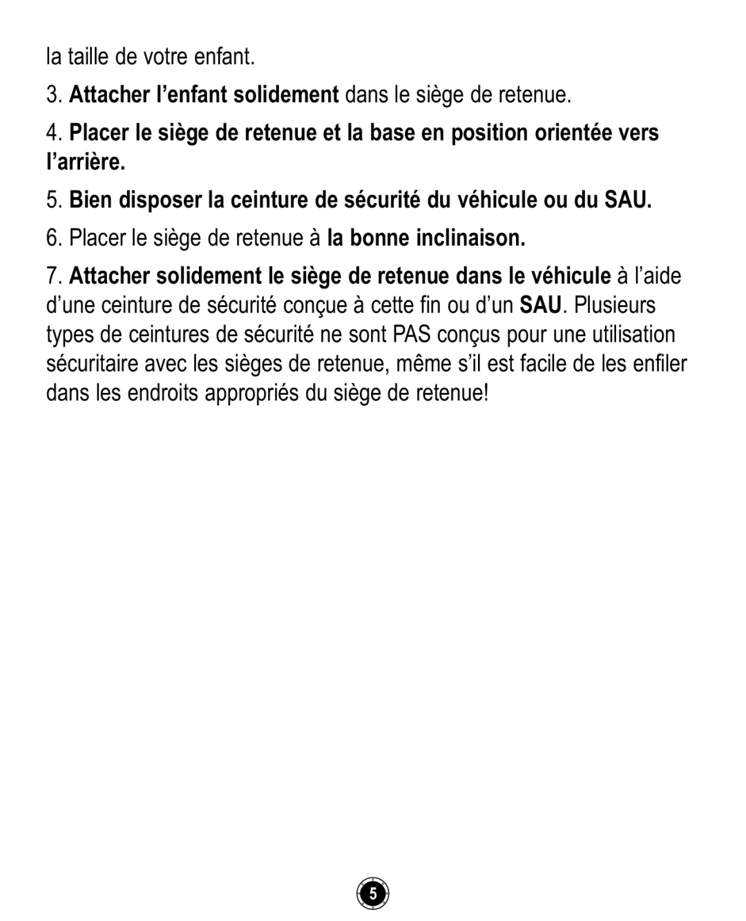 Graco ISPC094CB owner manual La taille de votre enfant 