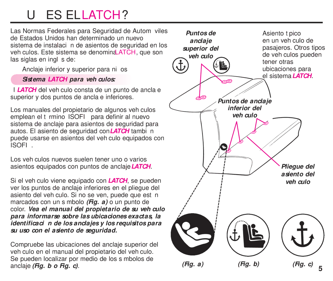 Graco ISPC099BA instruction manual Es El Latch?, Isofi 