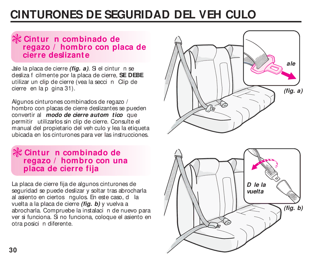 Graco ISPC099BA instruction manual Ale, Fig. a Le la vuelta 