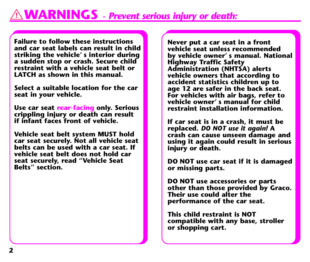 Graco ISPC116BA instruction manual 