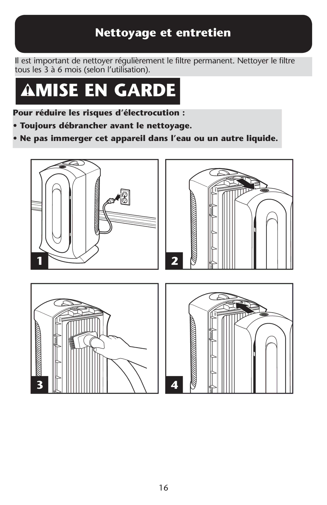 Graco ISPD024AB owner manual Mise EN Garde, Nettoyage et entretien 