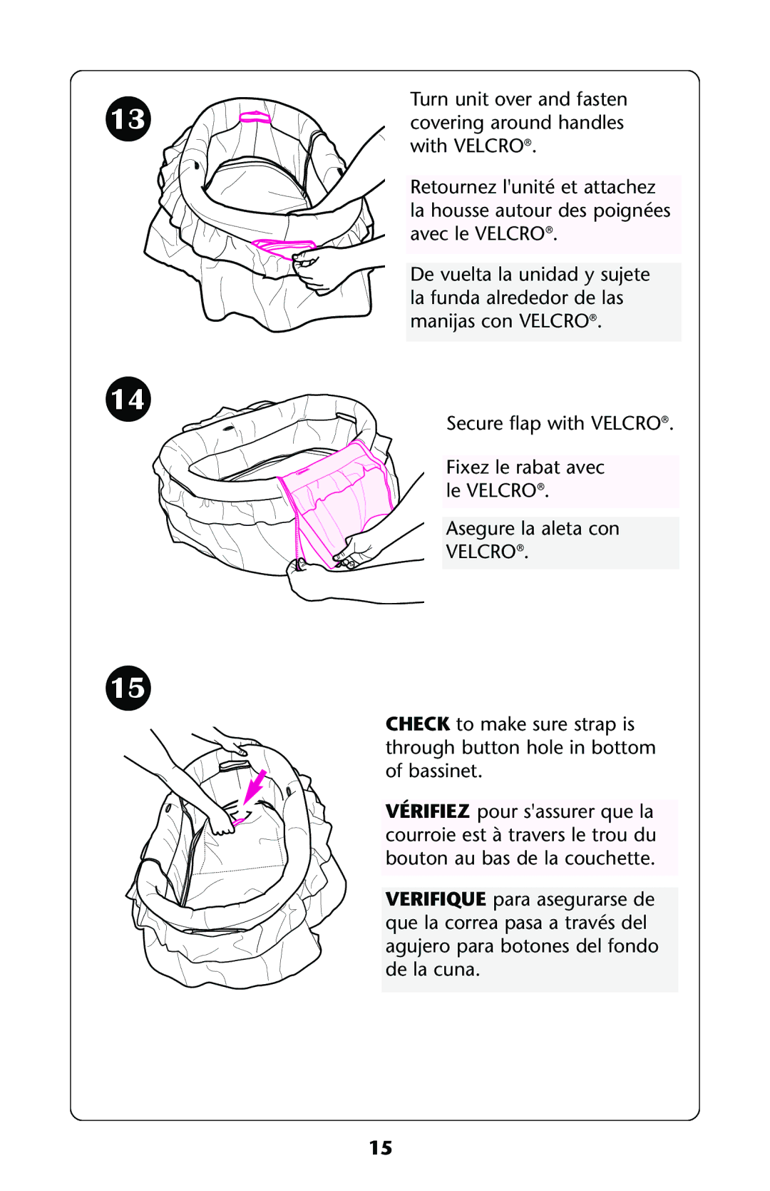 Graco ISPJ001AB manual Velcro 