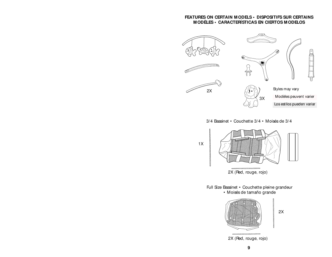 Graco ISPP004AB manual Styles may vary 