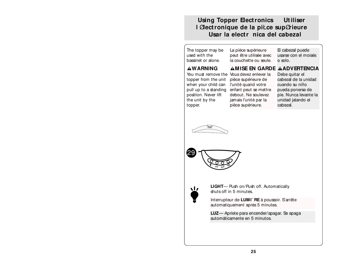 Graco ISPP008AA manual Usarse con el moisés 