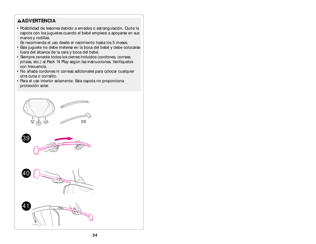 Graco ISPP008AA manual Para evitar el riesgo de sofocación, Para evitar el riesgo de estrangulación 