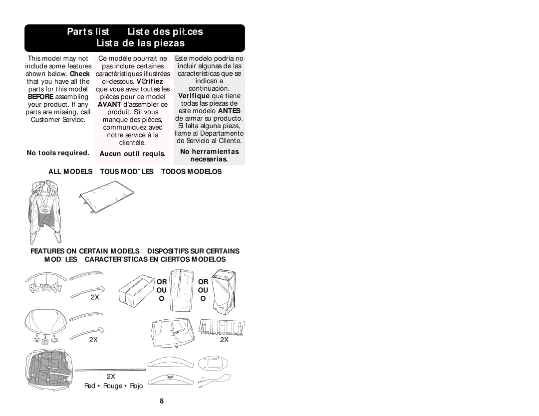 Graco ISPP008AB manual Indoor Canopy Baldaquin d’intérieur Capota interior 