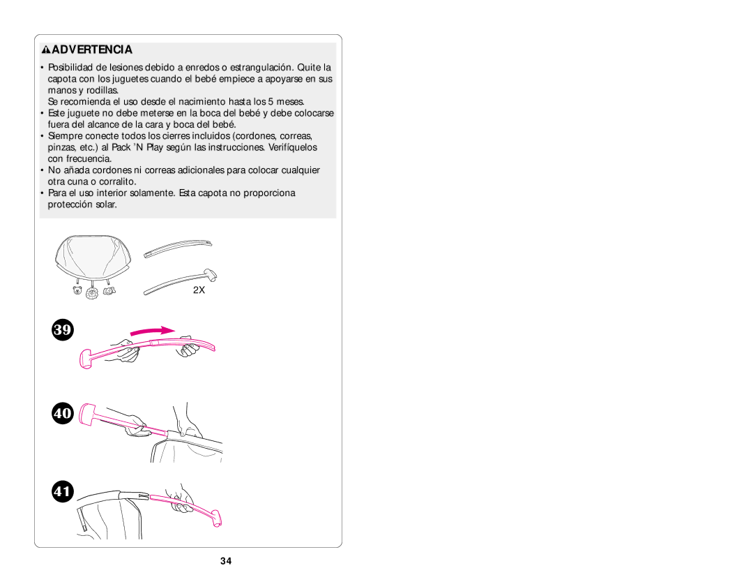 Graco ISPP008AB manual Para evitar el riesgo de sofocación, Para evitar el riesgo de estrangulación 