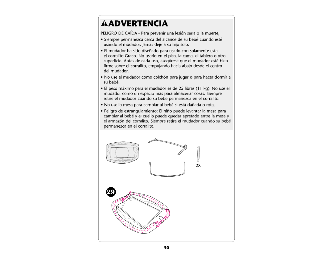 Graco ISPP045AB manual Advertencia 