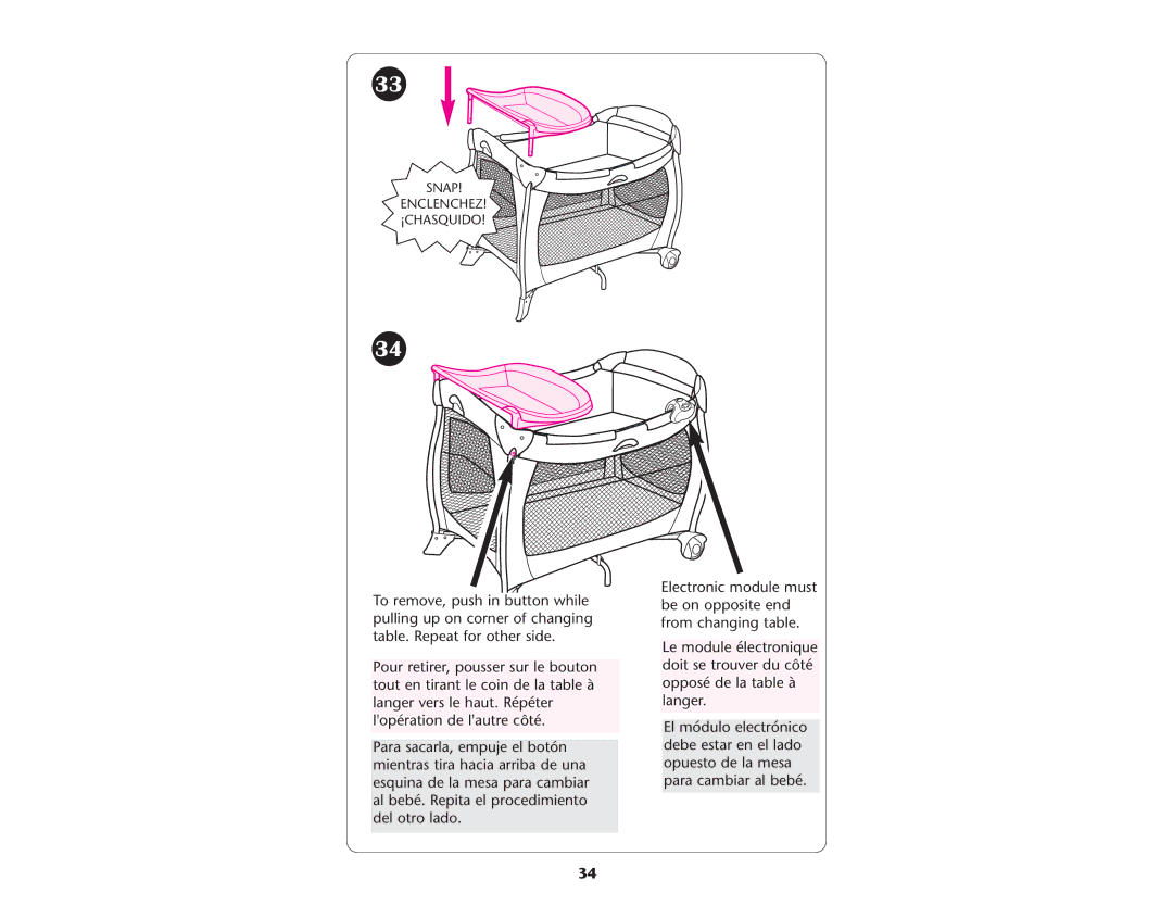 Graco ISPP045AC manual Snap Enclenchez ¡CHASQUIDO 