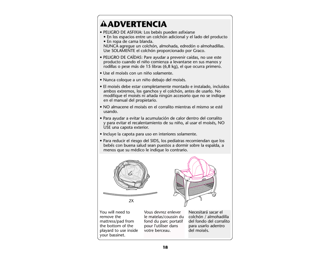 Graco ISPP046AC 04 manual Advertencia 