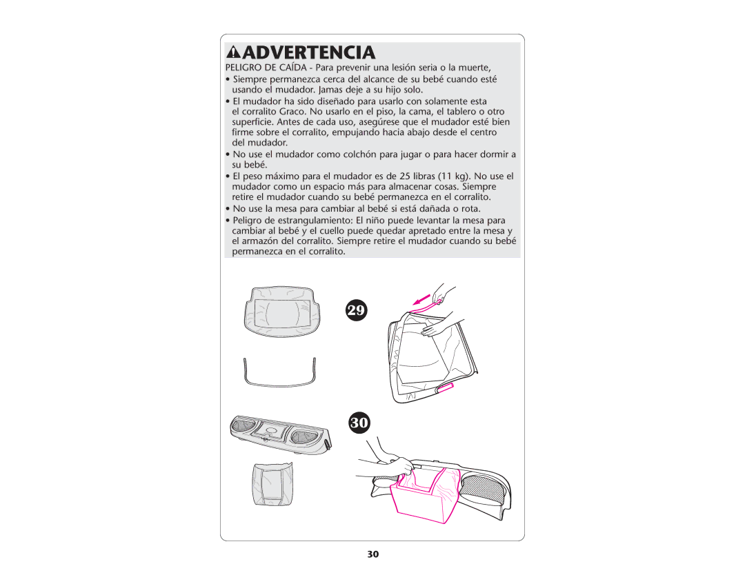 Graco ISPP046AD manual Advertencia 