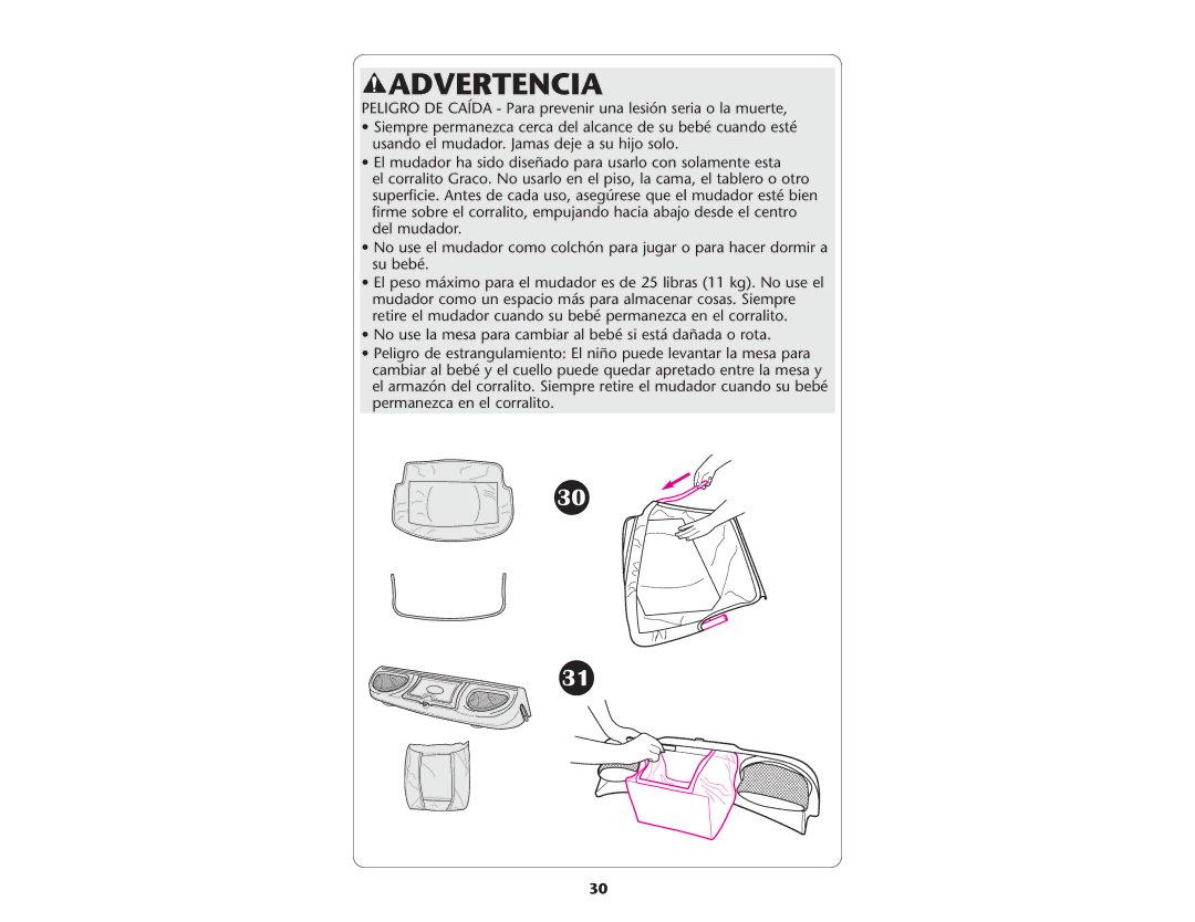 Graco ISPP046AF manual Advertencia 