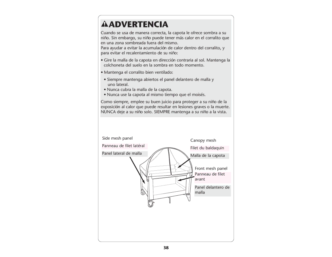 Graco ISPP064AC manual Advertencia 