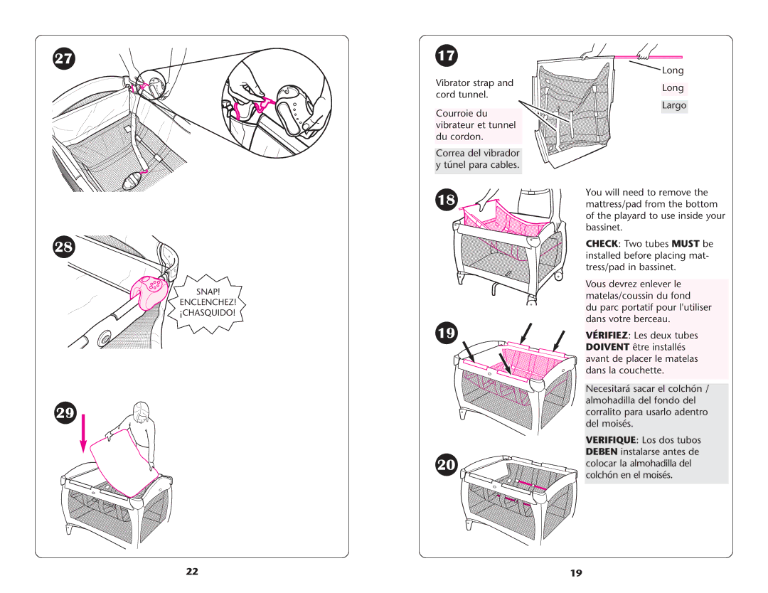 Graco ISPP066AA owner manual Snap Enclenchez ¡CHASQUIDO 