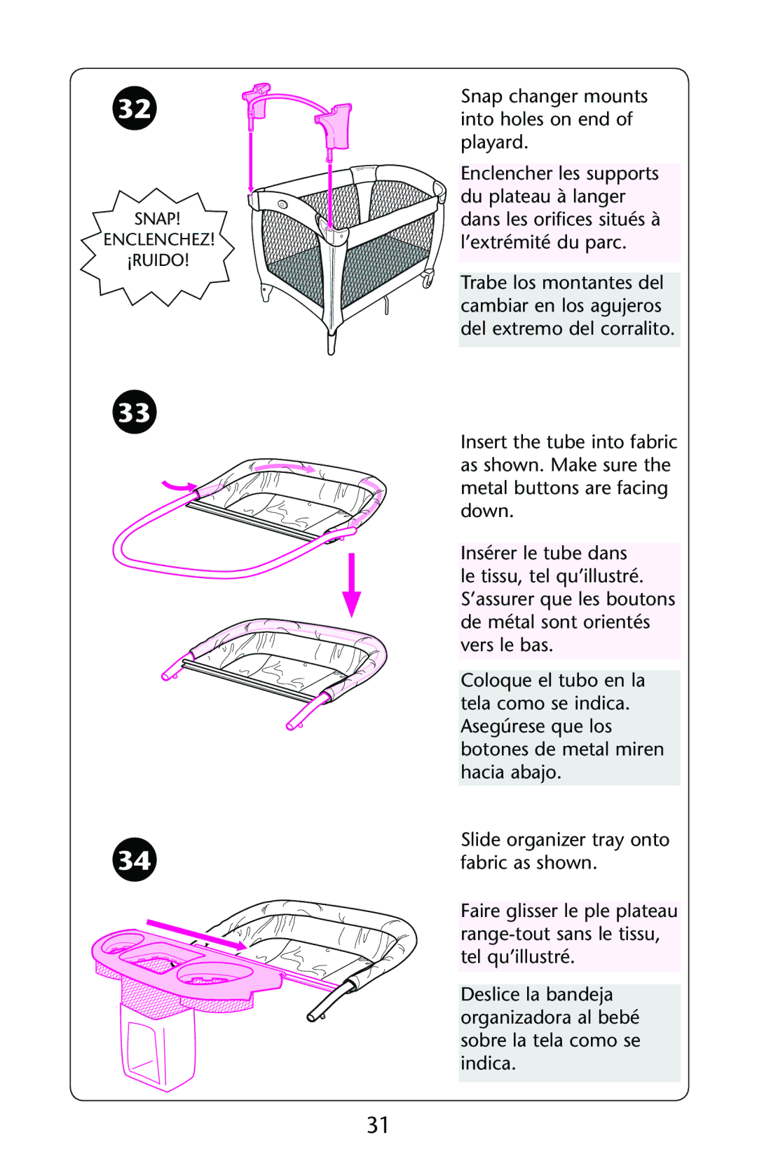 Graco ISPP089AB owner manual Snap 