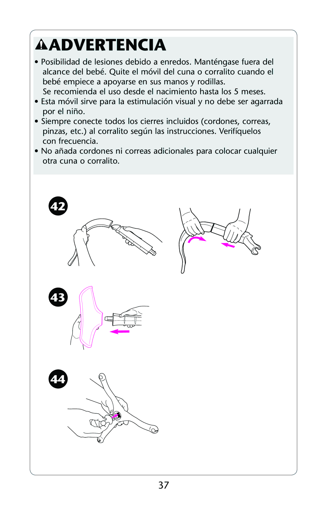 Graco ISPP089AB owner manual Advertencia 