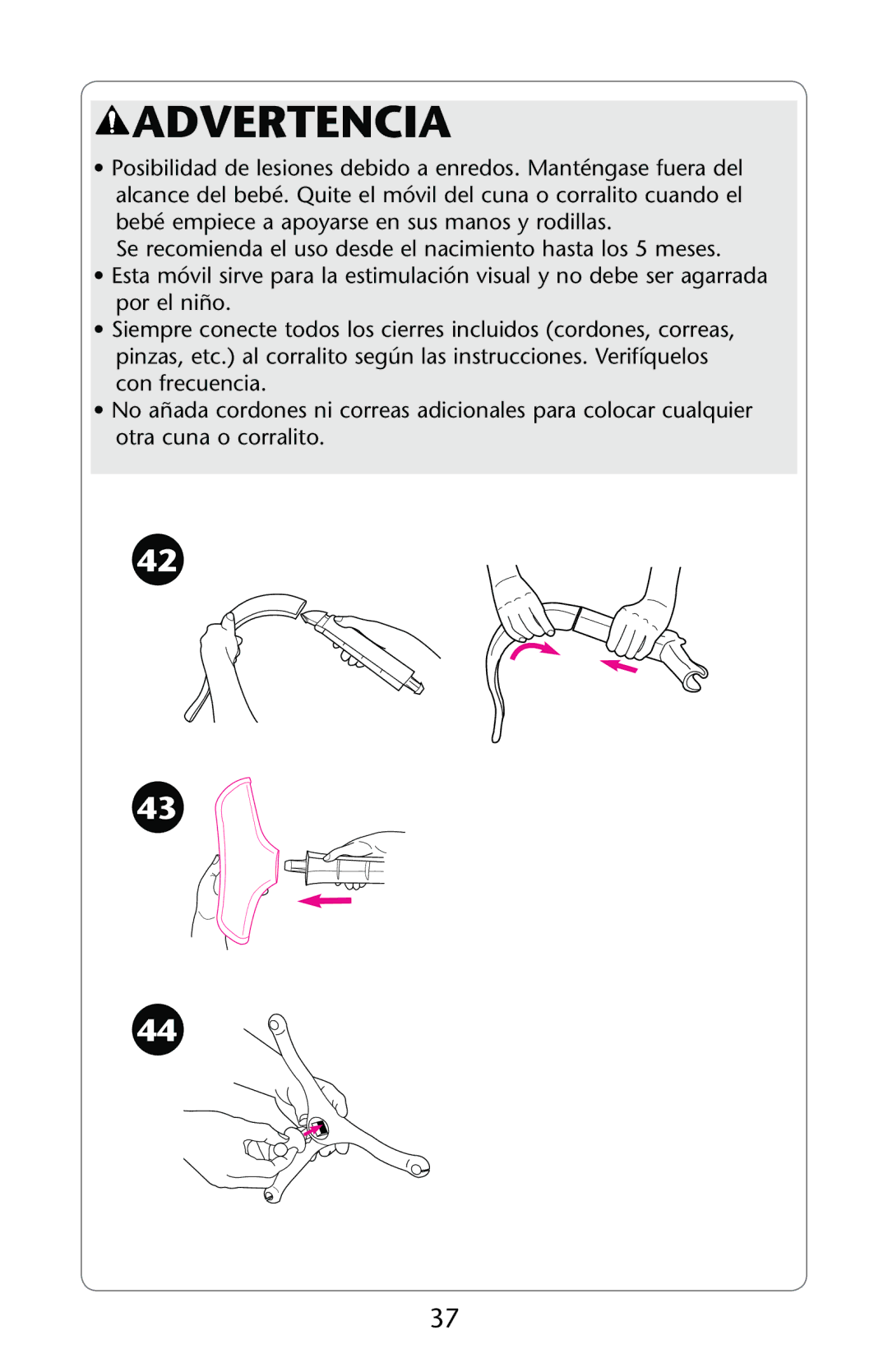 Graco ISPP089AB owner manual Advertencia 