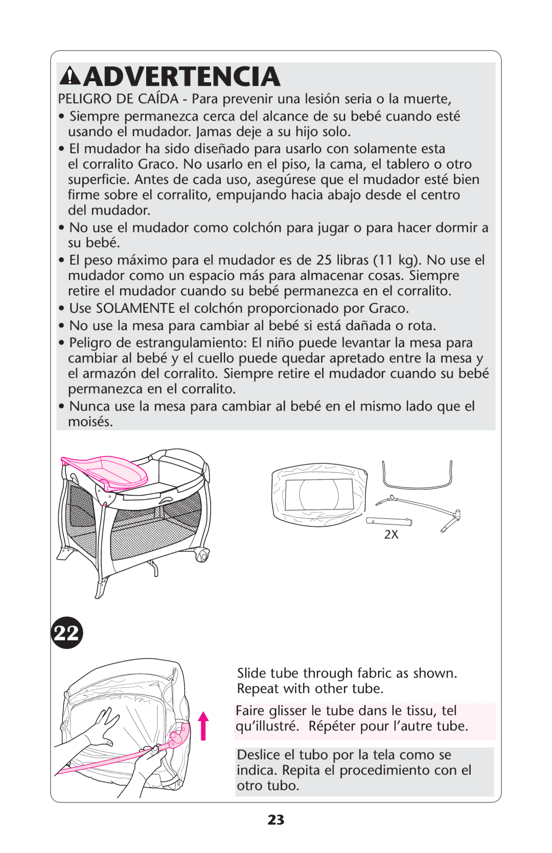 Graco 1751557, ISPP120AD owner manual Usando EL MUDADOR*AMASMDEJE Aasu Hijo SOLO 