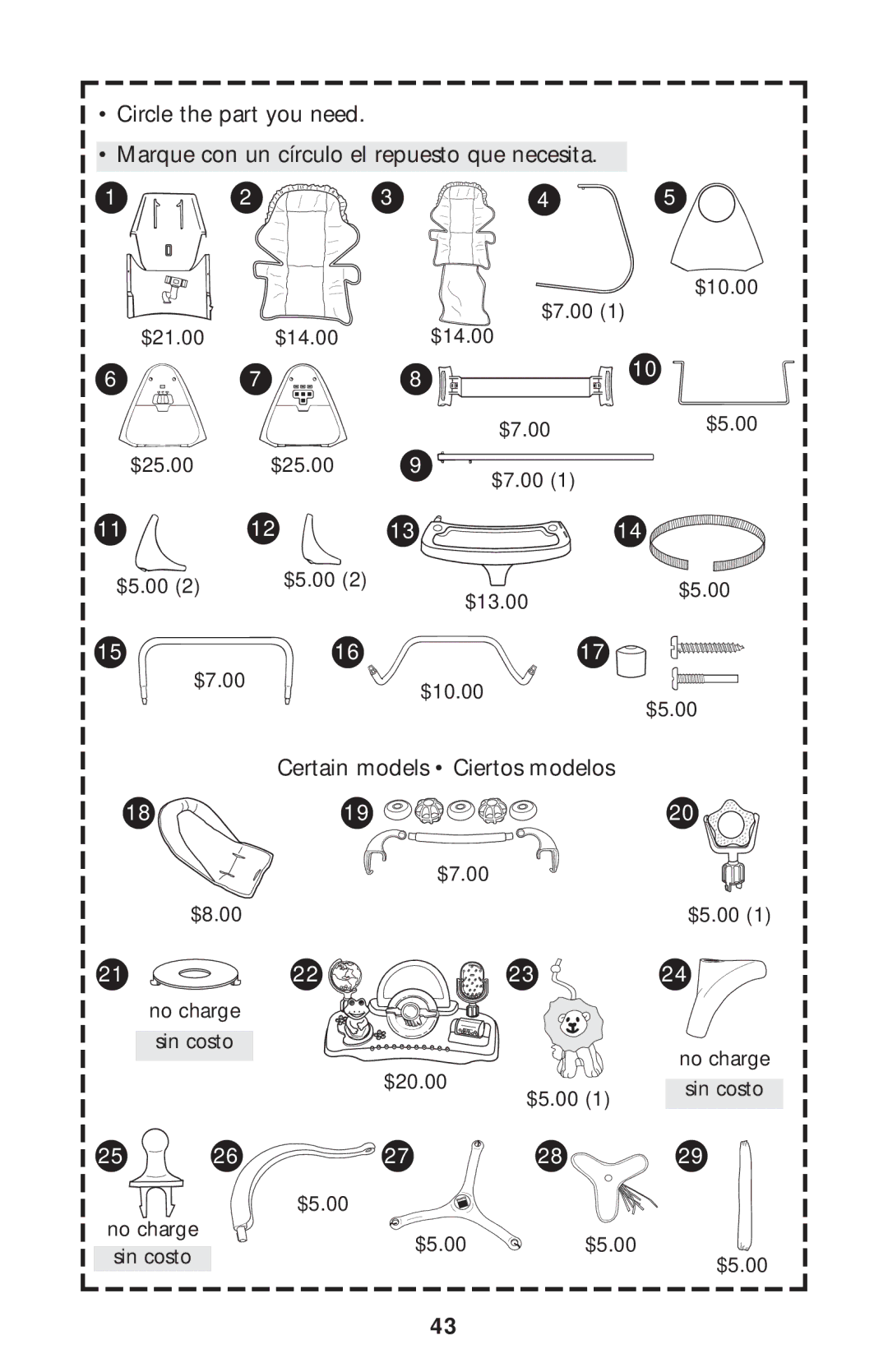 Graco ISPS002AC manual Certain models Ciertos modelos 