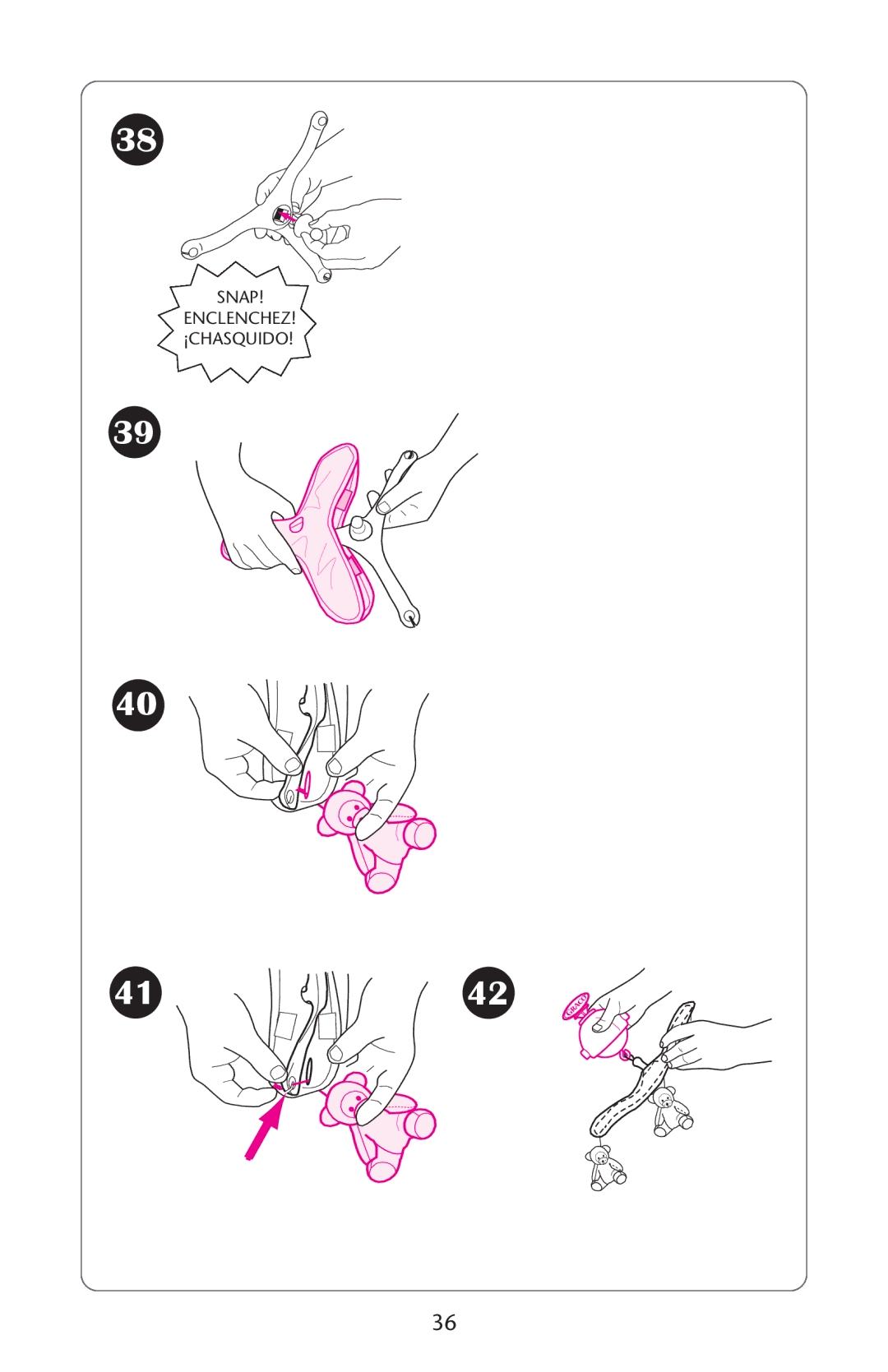Graco ISPS040AB manual Snap Enclenchez ¡CHASQUIDO 