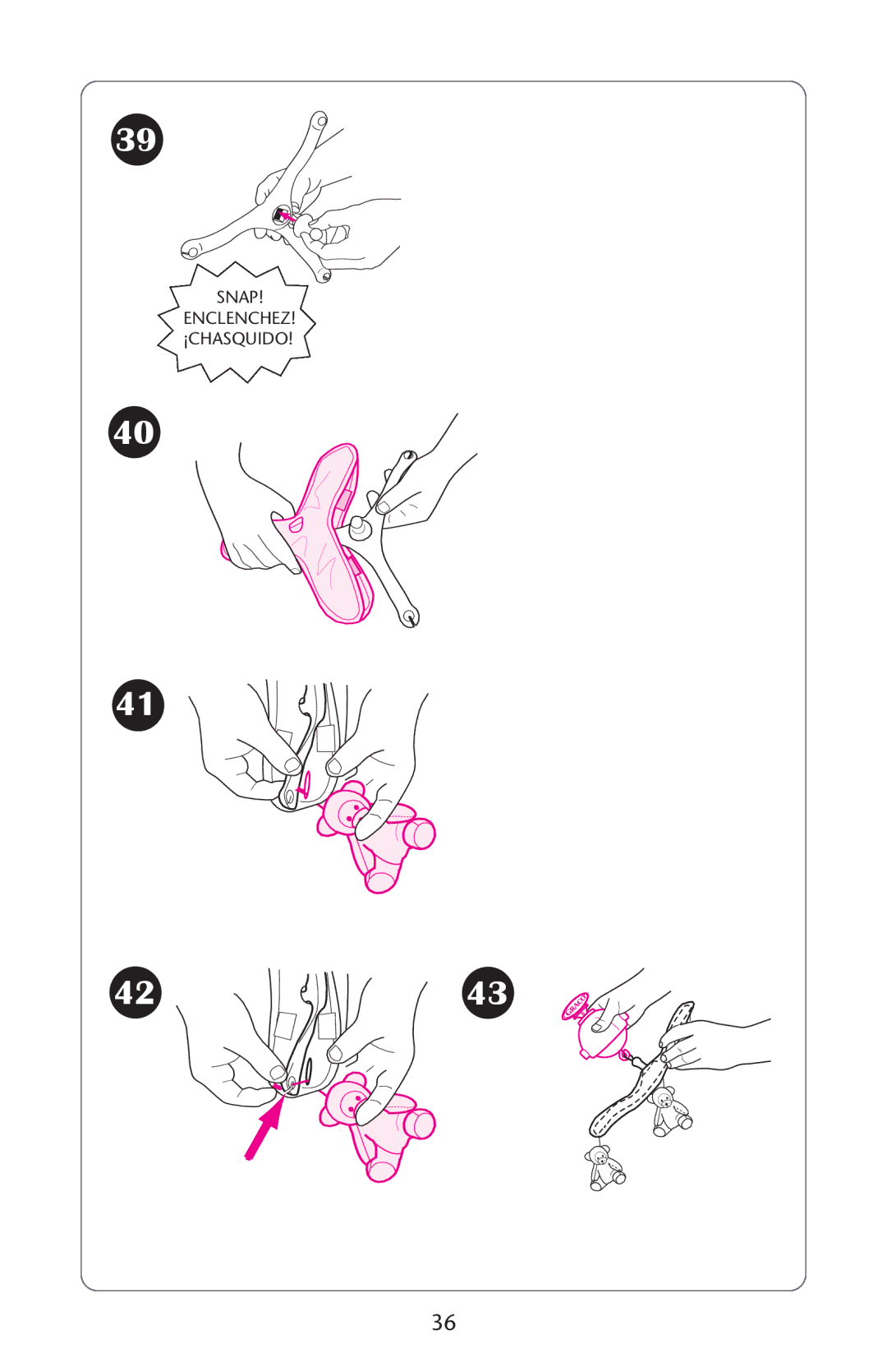 Graco ISPS040AC owner manual Snap Enclenchez ¡CHASQUIDO 