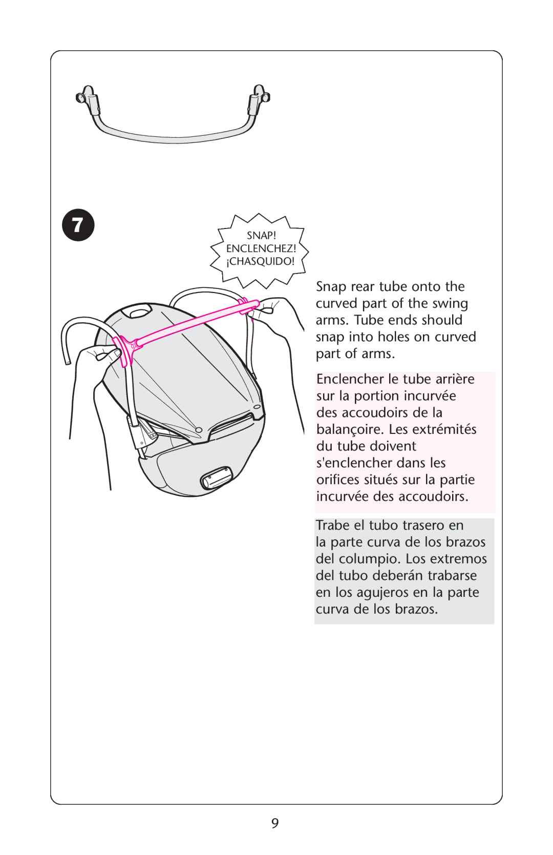 Graco ISPS040AC owner manual Snap Enclenchez ¡CHASQUIDO 