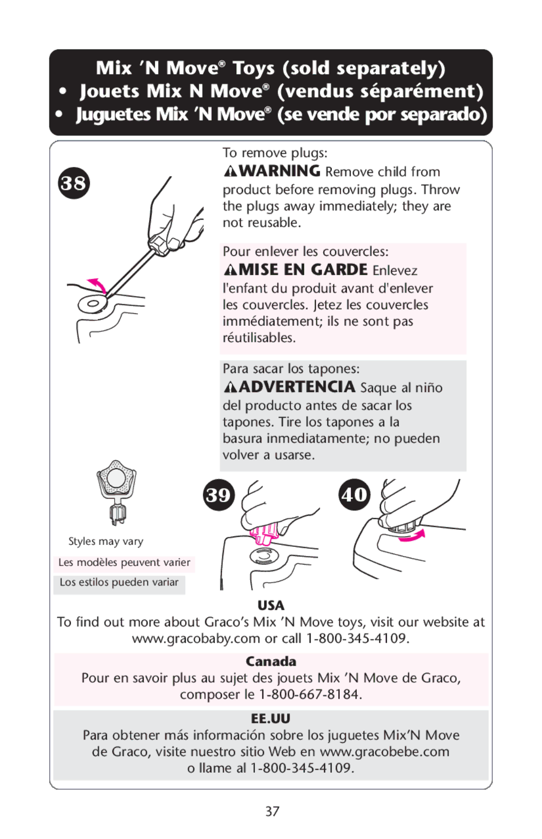 Graco ISPS041AA manual Usa, Ee.Uu 