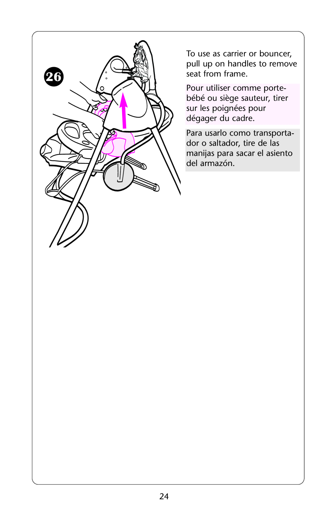 Graco ISPS042AA manual To use as carrier or bouncer 