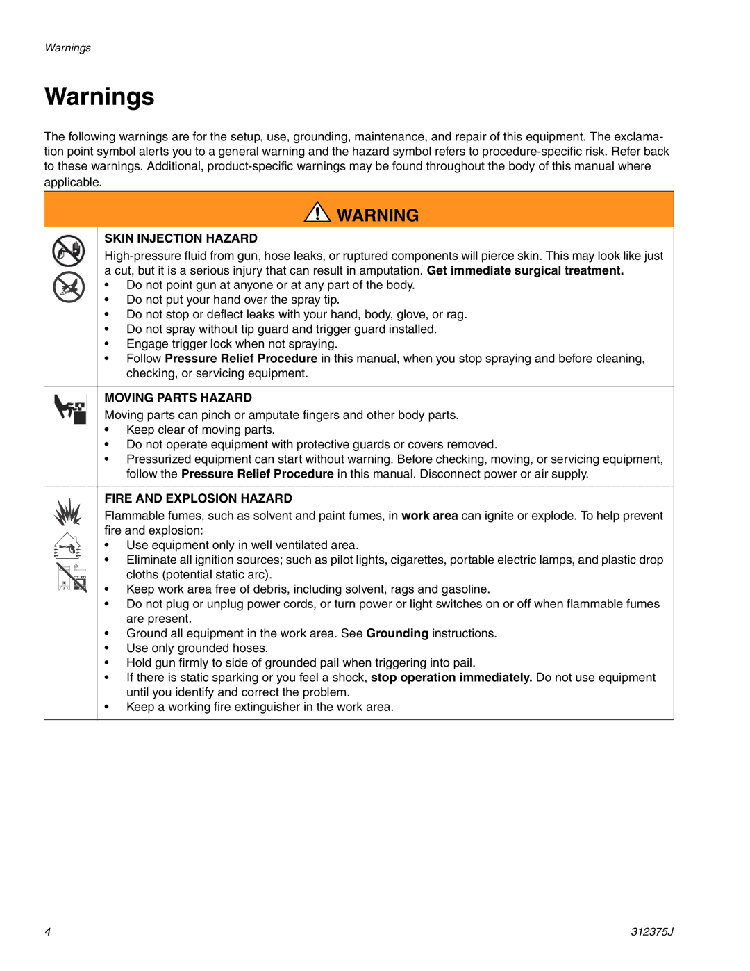 Graco 312375J, L200CS, ti10396a, ti10392a, ti10720a, L500CM, L100CM important safety instructions Skin Injection Hazard 