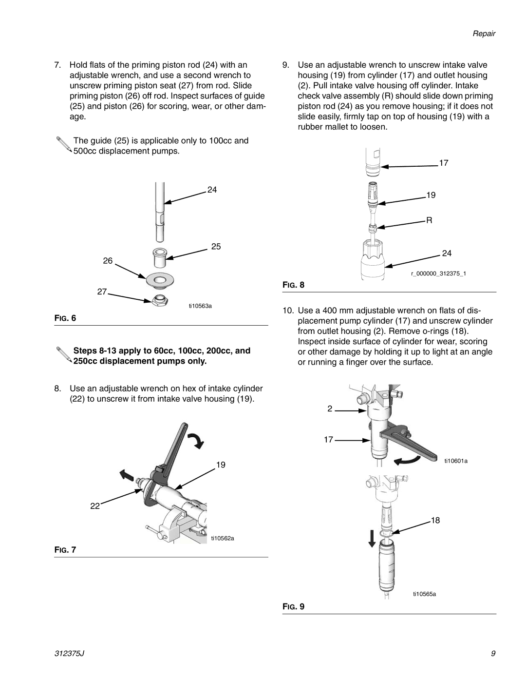 Graco ti10392a, L200CS, ti10396a, ti10720a, 312375J, L500CM, L100CM important safety instructions Ti10563a 