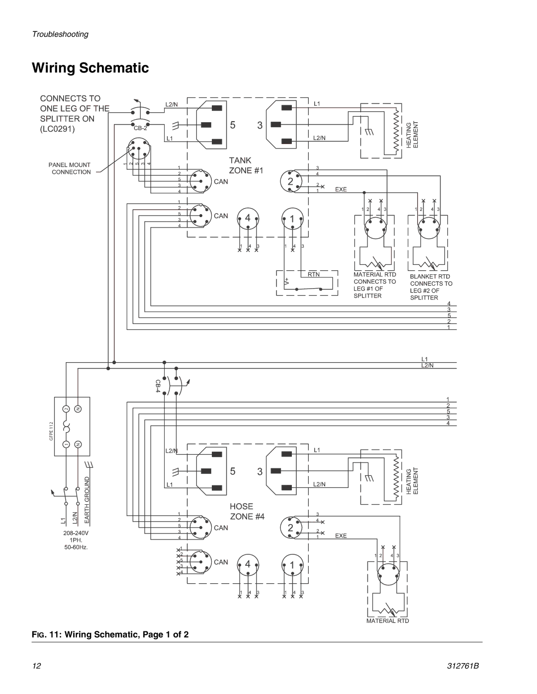 Graco LC0253, LC0250, LC0251, LC0252 important safety instructions Wiring Schematic, Page 1 