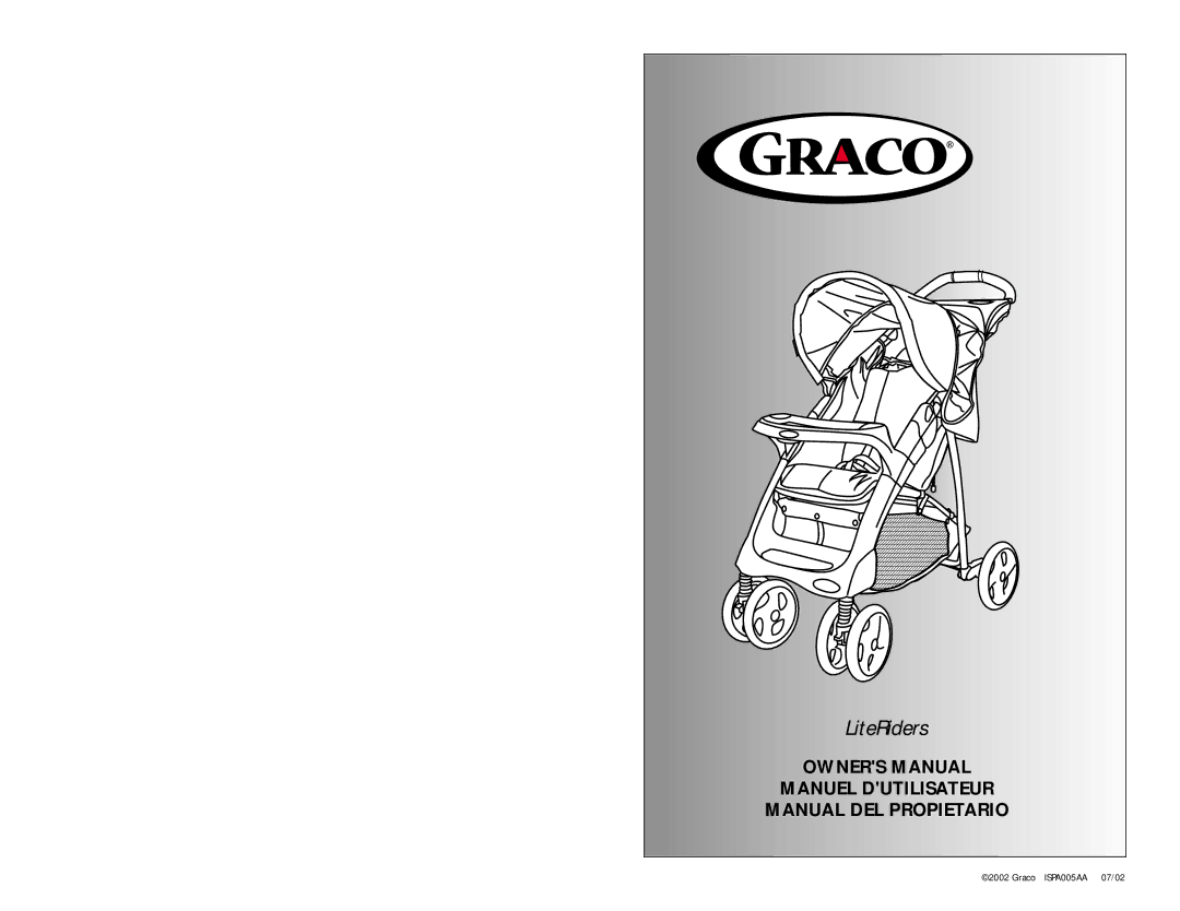 Graco LiteRiders manual 