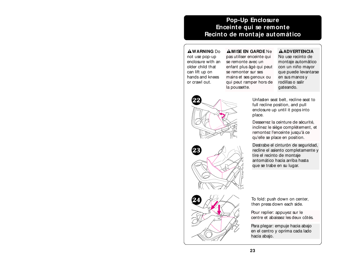 Graco LiteRiders manual Front Wheels Les roues avant Las ruedas delanteras 